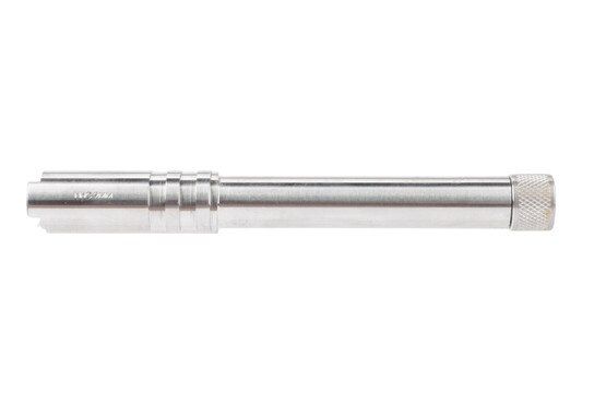 Nighthawk Custom 1911 9mm threaded barrel is machined from stainless steel